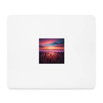 Himmel mit wald - Mousepad (Querformat) - Weiß - Vorne