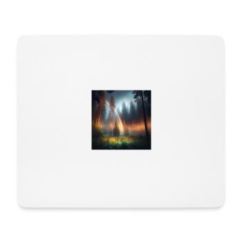 Regenbogen Wald - Mousepad (Querformat) - Weiß - Vorne