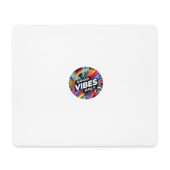 Nur gute Vibes - Mousepad (Querformat) - Weiß - Vorne