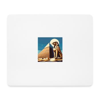 HORUS mit Pyramide - Mousepad (Querformat) - Weiß - Vorne