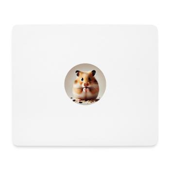 Hamster doré - Tapis de souris (format paysage) - blanc - Devant