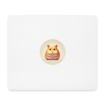 Hamster - Mousepad (Querformat) - Weiß - Vorne