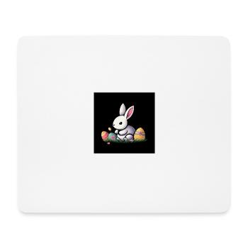 Fluffige Osterfreude - Mousepad (Querformat) - Weiß - Vorne