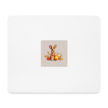 Origami-ostern-Hase zwischen Frühlingsblättern - Mousepad (Querformat) - Weiß - Vorne