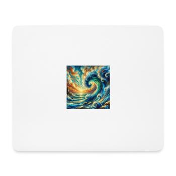Große Wellen | Surfing Wear - Mousepad (Querformat) - Weiß - Vorne