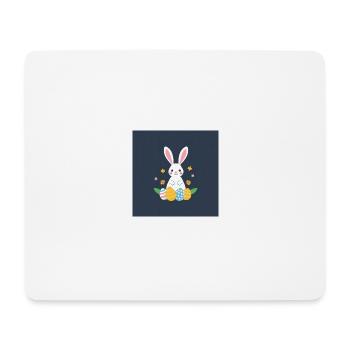 Der süße Osterhase - Mousepad (Querformat) - Weiß - Vorne
