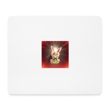 Eierhase & Frühlingsfreude - Mousepad (Querformat) - Weiß - Vorne