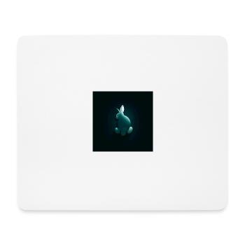 Hoppelhase & Glückseier" - Mousepad (Querformat) - Weiß - Vorne