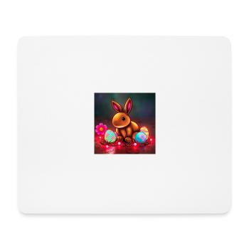 Osterfreude: Hasenzeit! - Mousepad (Querformat) - Weiß - Vorne