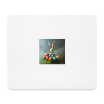 Hasi & die Ostereiersuche - Mousepad (Querformat) - Weiß - Vorne