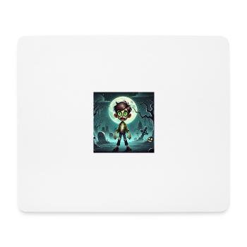 Zombie vor dem Vollmond - Mousepad (Querformat) - Weiß - Vorne