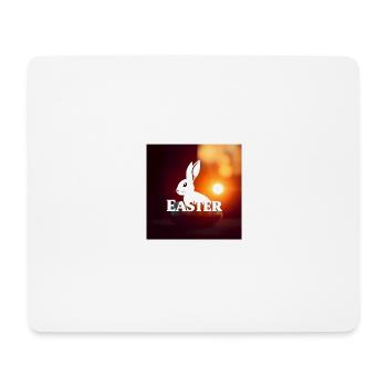 „Hasenglück und Frühlingsluft“ - Mousepad (Querformat) - Weiß - Vorne