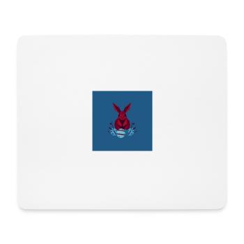 „Frohes Hoppeln & Suchen“ - Mousepad (Querformat) - Weiß - Vorne