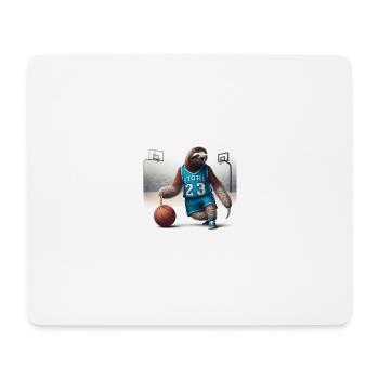 Paresseux Basket-ball Tramp 23 - Tapis de souris (format paysage) - blanc - Devant