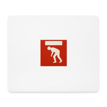 Surveillez votre tête - Tapis de souris (format paysage) - blanc - Devant