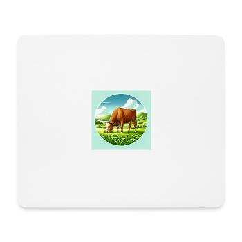 Kuh Texts - Mousepad (Querformat) - Weiß - Vorne