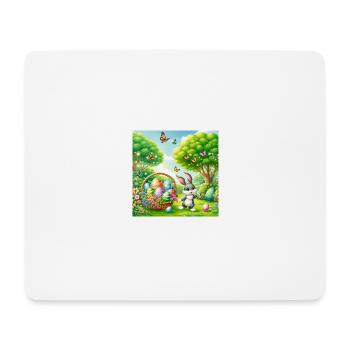 Osterhase Stups - Mousepad (Querformat) - Weiß - Vorne