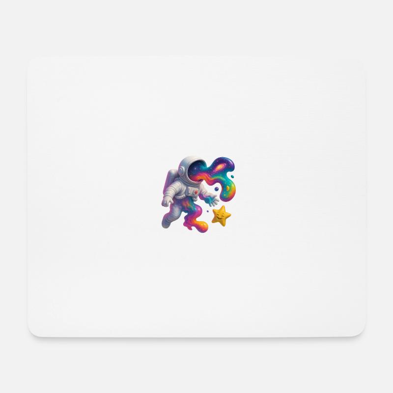 Raumfahrer - Mousepad (Querformat) - Weiß