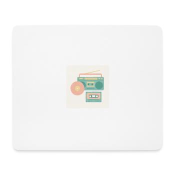 80er Jahre Musik - Mousepad (Querformat) - Weiß - Vorne