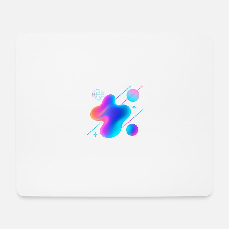 Abstrakt - Mousepad (Querformat) - Weiß