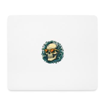 Wave Rider – Skull Vibes - Mouse Pad (horizontal) - white - Front