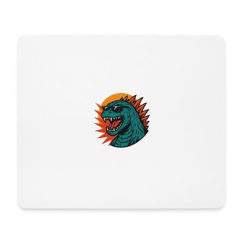 Chillzilla – Retro Monster Vibes - Mouse Pad (horizontal) - white - Front