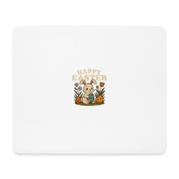 Osterhase - Mousepad (Querformat) - Weiß - Vorne