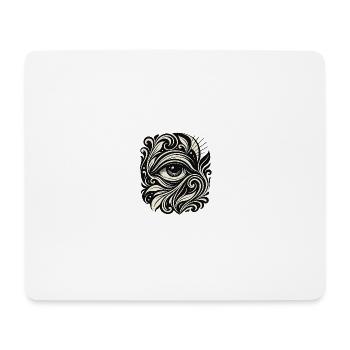 Vision Flow – All-Seeing Art - Mousepad (Querformat) - Weiß - Vorne