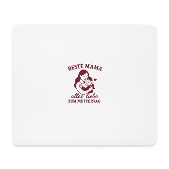 Beste Mama – Liebe, die verbindet - Mousepad (Querformat) - Weiß - Vorne