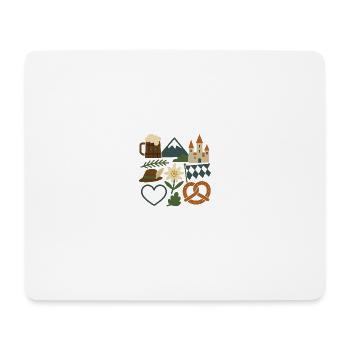 Bayern Collage - Mousepad (Querformat) - Weiß - Vorne