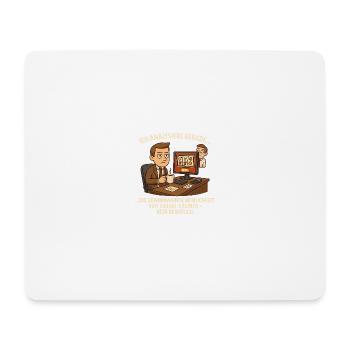 Rein beruflich – Online-Casino Analyse im Büro - Mousepad (Querformat) - Weiß - Vorne