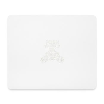Push Yourself Bear - Mouse Pad (horizontal) - white - Front