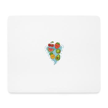 Früchte Mix - Mousepad (Querformat) - Weiß - Vorne