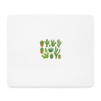 Different types of cacti - Mouse Pad (horizontal) - white - Front