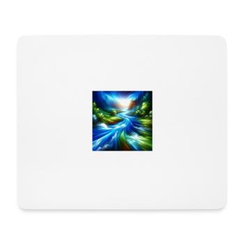 Flowing River - Mouse Pad (horizontal) - white - Front