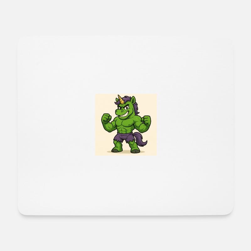 Hulkunicorn - Mousepad (Querformat) - Weiß