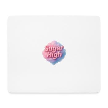 Zucker hoch - Mousepad (Querformat) - Weiß - Vorne
