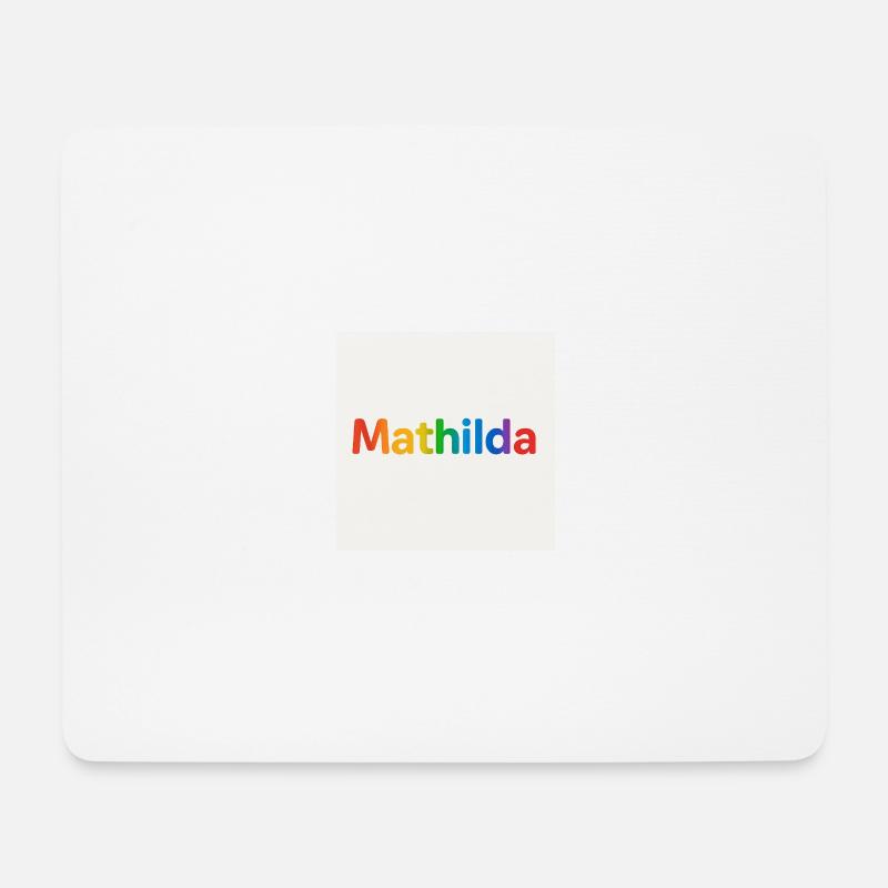 QEDSW MATHILDA - Mousepad (Querformat) - Weiß