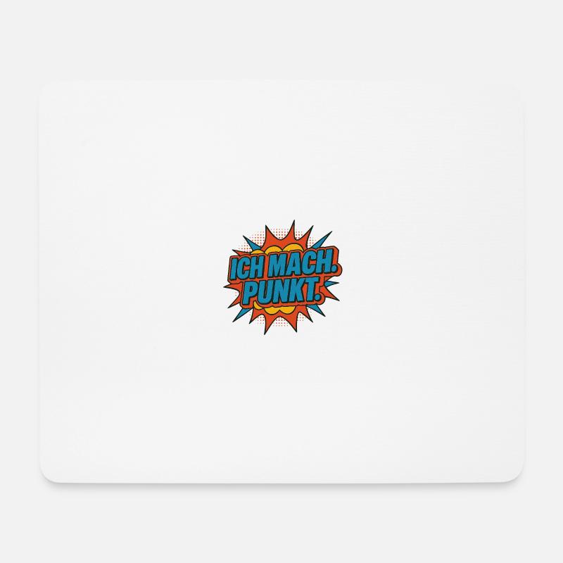 Ich mach Punkt Comic - Mousepad (Querformat) - Weiß