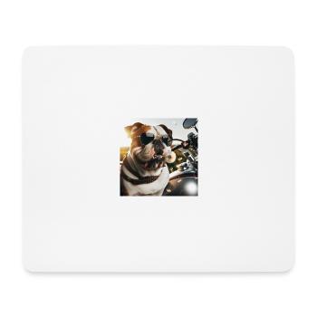 Bouledogue américain - Tapis de souris (format paysage) - blanc - Devant