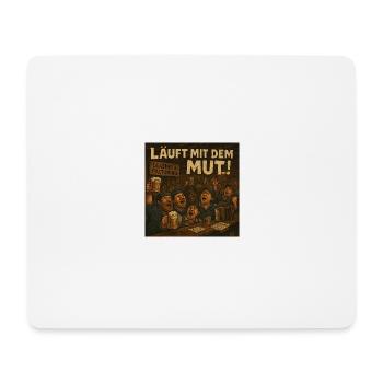 Leasing und Factoring läuft mit dem Mut! - Mousepad (Querformat) - Weiß - Vorne