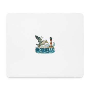 Nordsee - Mousepad (Querformat) - Weiß - Vorne