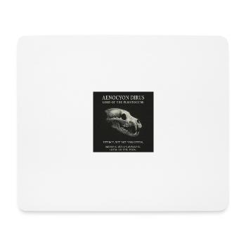 Direwolf - Aenocyon Dirus - Mouse Pad (horizontal) - white - Front
