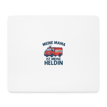 Logo Feuerwehr Kinder "Meine Mama ist meine...." - Mousepad (Querformat) - Weiß - Vorne