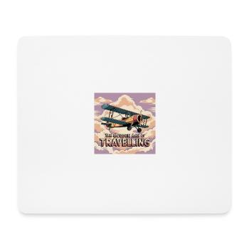 a vintage style travel poster illustrati T25n - Mousepad (Querformat) - Weiß - Vorne