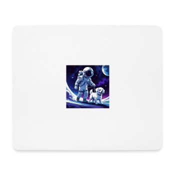 Moonwalk - Mousepad (Querformat) - Weiß - Vorne