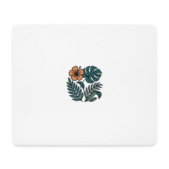Aloha Flora - Mousepad (Querformat) - Weiß - Vorne