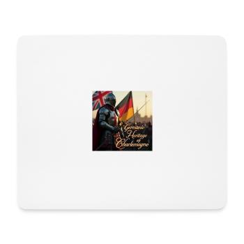 Flux Dev a medieval knight from the Crusades - Mousepad (Querformat) - Weiß - Vorne