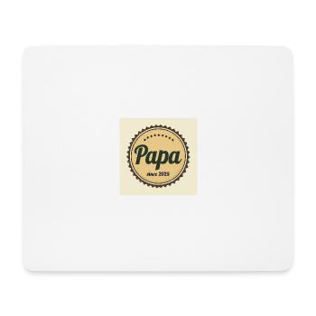 Flux Dev A worn retroinspired logo papa since 2025 - Mousepad (Querformat) - Weiß - Vorne