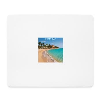 Égypte Baie de Soma - Tapis de souris (format paysage) - blanc - Devant